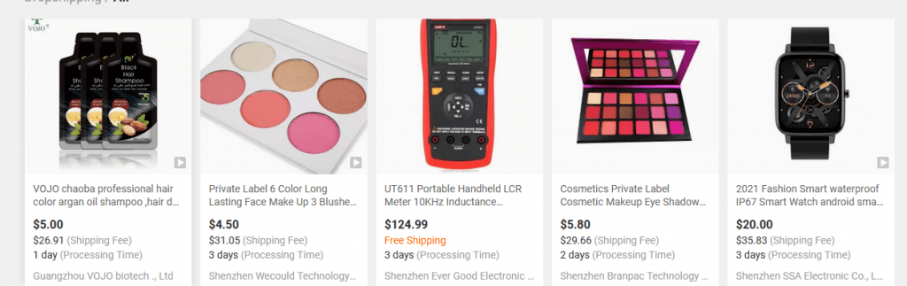 product page