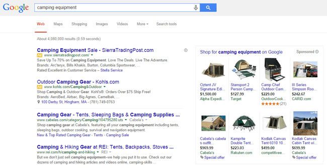 Search engine advertisements holiday marketing strategy