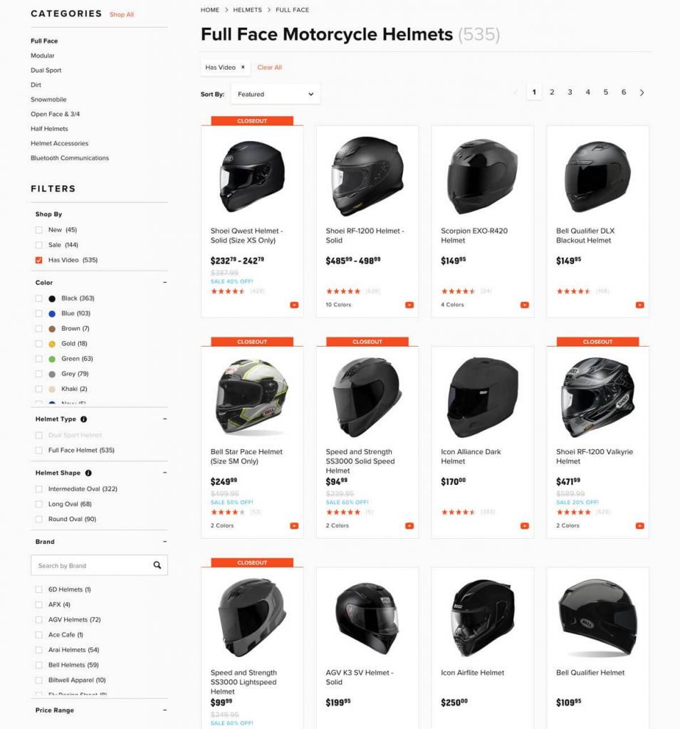 eCommerce catalog management example